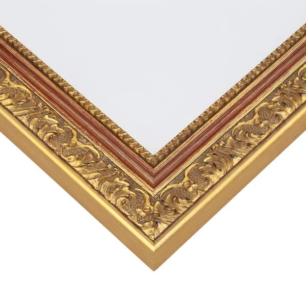 Cadre de style baroque León sur mesure or | verre standard (2 mm)
