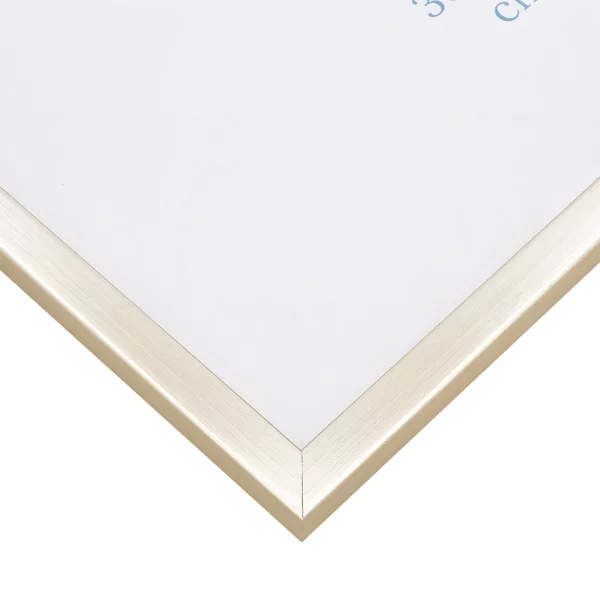 Cadre en bois Amarante 30x40 cm | or blanc | cadre vide (sans verre ni panneau arrière)