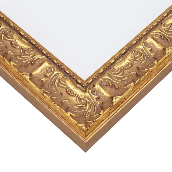 Barock-Bilderrahmen Luanco 42x59,4 cm (A2) | gold | Normalglas (2 mm)
