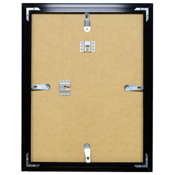 Alu Bilderrahmen Econ breit 25x70 cm | schwarz matt | Normalglas (2 mm)