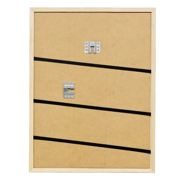 Cadre en bois Amiens sur mesure noir-or | verre standard (2 mm)