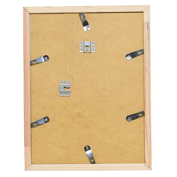 Cadre en bois Nancy sur mesure blanc | verre standard (2 mm)