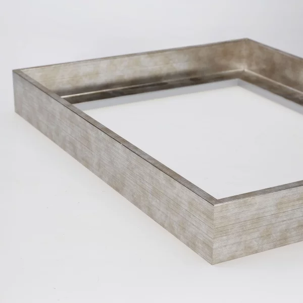 Schattenfugenrahmen Aurora 20x20 cm | Antiksilber | Leerrahmen (ohne Glas und Rückwand)