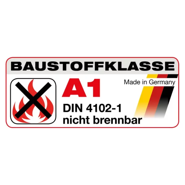 Klassifizierter Standard A1 Brandschutzrahmen Econ breit 25x70 cm | silber matt | Normalglas (2 mm)