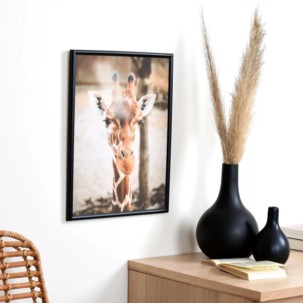 Holz Bilderrahmen Avignon Maßanfertigung schwarz | Normalglas (2 mm)