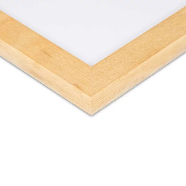 Cadre en bois Chartres sur mesure naturel | verre standard (2 mm)