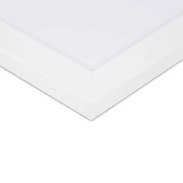 Cadre en bois Chartres sur mesure blanc | verre standard (2 mm)