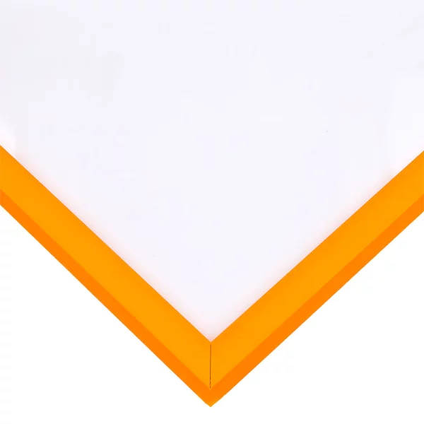 Holz Bilderrahmen Neon 10x10 cm | neonorange | Normalglas (2 mm)