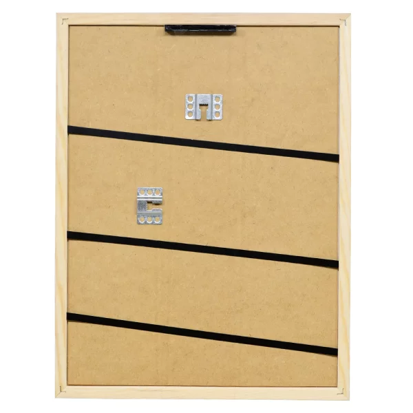 Cadre en bois Saint-Michel sur mesure brun clair | verre standard (2 mm)