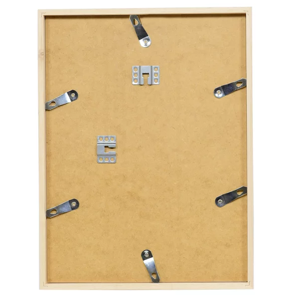 Cadre en bois Bourgogne sur mesure blanc | verre standard (2 mm)