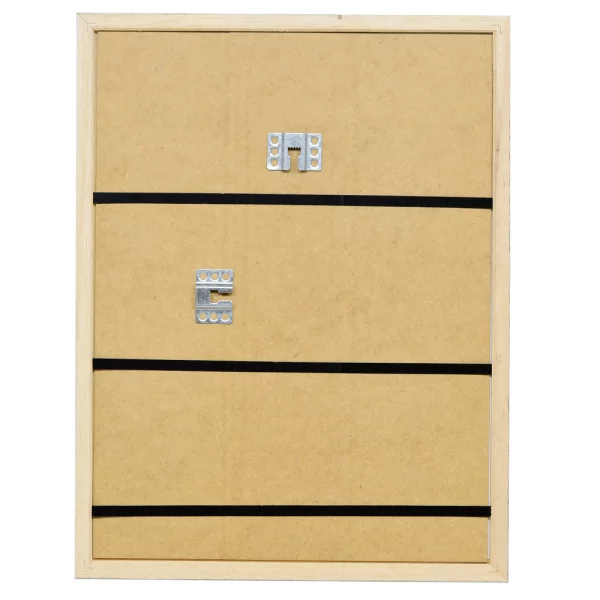 Cadre en bois Dijon sur mesure blanc | verre standard (2 mm)