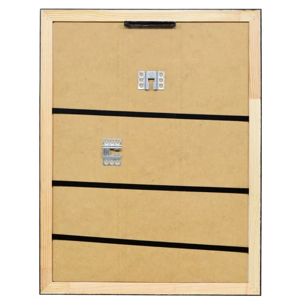 Cadre en bois Pau sur mesure argent | verre standard (2 mm)