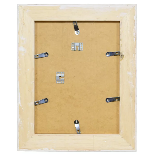 Barock Bilderrahmen Orsay 25x70 cm | weiß-gold | Normalglas (2 mm)