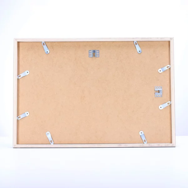Cadre noir pour disque vinyle et pochette avec double passe-partout noir 40x60 cm | noir avec bord blanc | verre standard (2 mm)