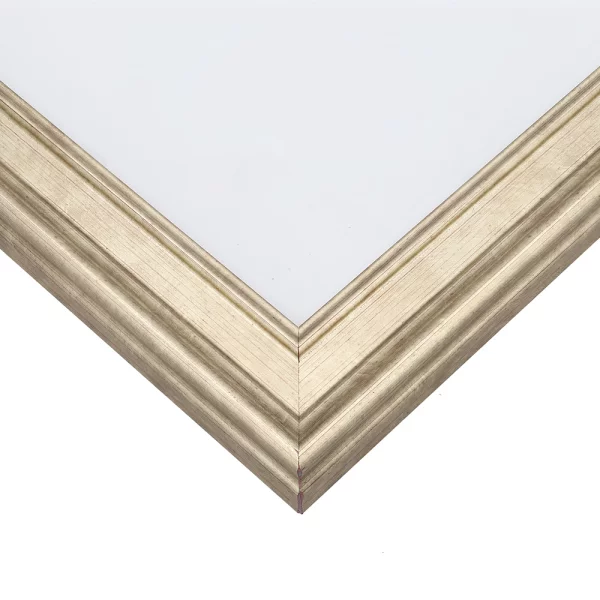 Cadre en bois Brême 18x24 cm | or blanc | verre standard (2 mm)