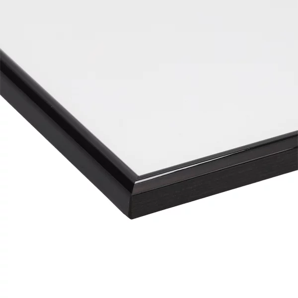 Cadre en bois Hesse sur mesure anthracite brillant | verre standard (2 mm)