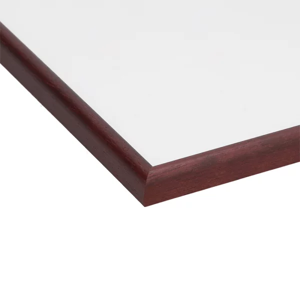 Cadre en bois Hesse sur mesure acajou | verre standard (2 mm)