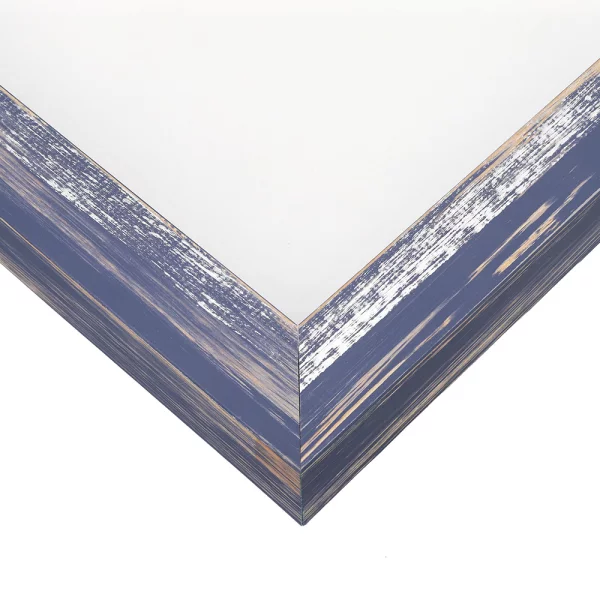 Holz-Bilderrahmen Rodgau nach Mass Blau | Normalglas (2 mm)