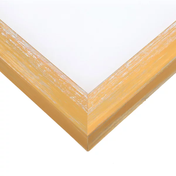Holz-Bilderrahmen Rodgau nach Mass Gelb | Normalglas (2 mm)