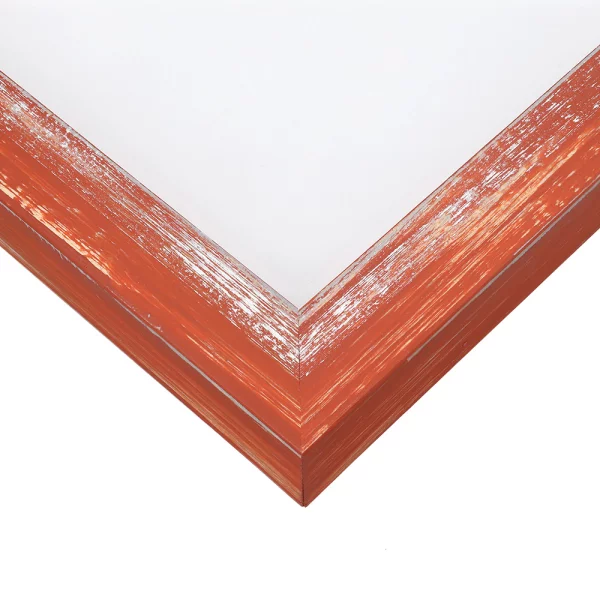 Holz-Bilderrahmen Rodgau nach Mass Orange | Normalglas (2 mm)