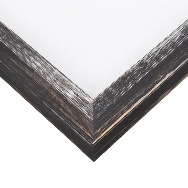 Holz-Bilderrahmen Rodgau nach Mass Schwarz | Normalglas (2 mm)