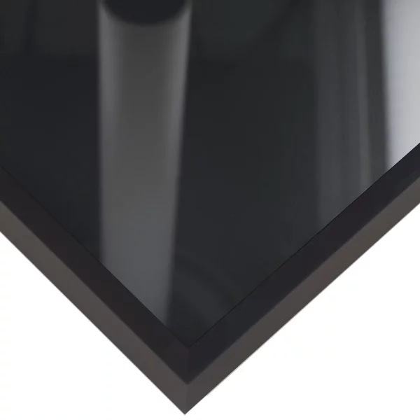 Alu-Bilderrahmen Profil alpha 21x29,7 cm (A4) | Eloxal schwarz matt | Normalglas (2 mm)