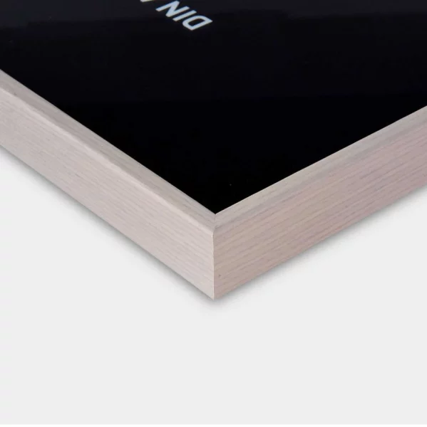 Alu-Bilderrahmen Profil Alpha nach Mass Eiche weiß (furnierte Oberfläche) | Normalglas (2 mm)