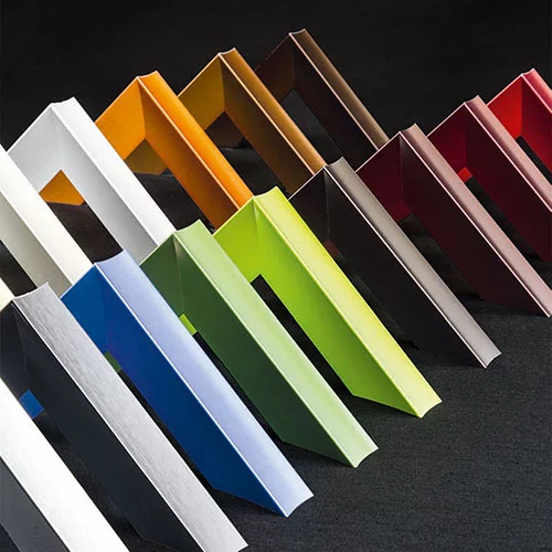 Alu-Bilderrahmen Profil 225 21x29,7 cm (A4) | Eloxal schwarz | Normalglas (2 mm)