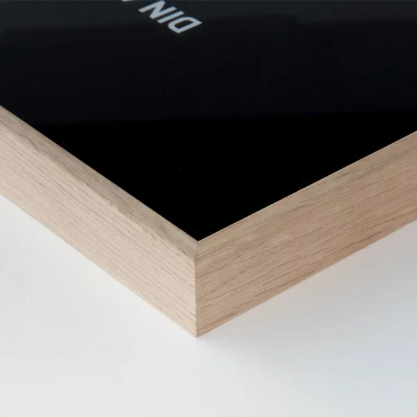 Alu Bilderrahmen Alpha 18x24 cm | Eiche (furnierte Oberfläche) | Museumsglas UV 70 entspiegelt