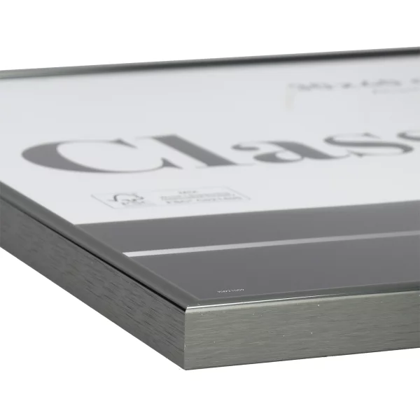 Alu-Bilderrahmen Classic 18x24 cm | Contrastgrau | Normalglas (2 mm)