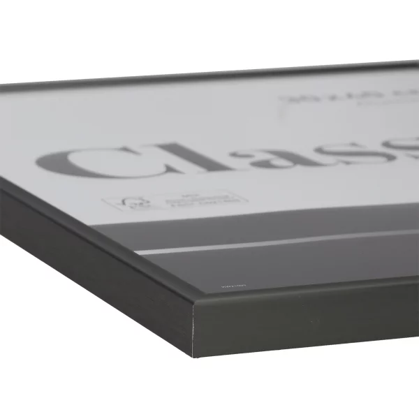 Alu-Bilderrahmen Classic 18x24 cm | Platin | Normalglas (2 mm)