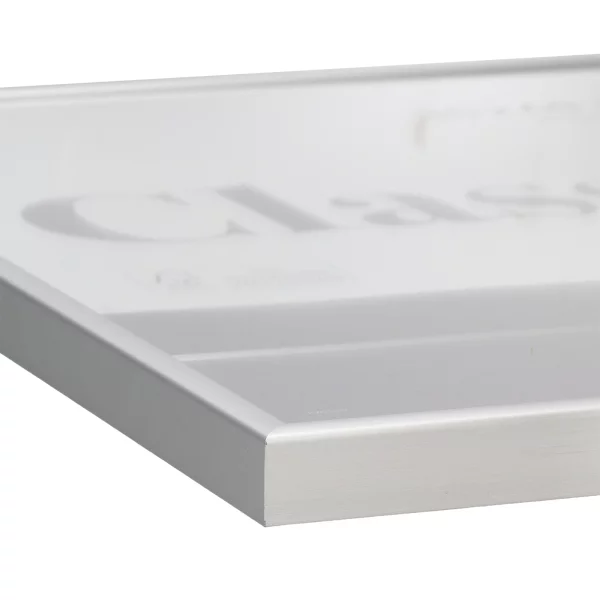 Alu-Bilderrahmen Classic 18x24 cm | Silber matt | Normalglas (2 mm)