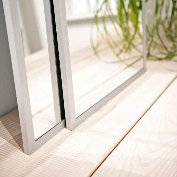 Wandspiegel Star - 50x150 cm 50x150 cm | Struktur Silber matt | Spiegel (2 mm)