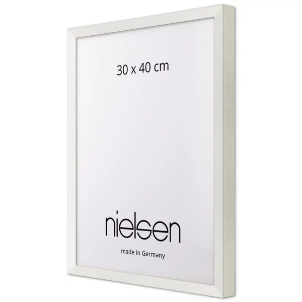 Cornice in legno Loft 15 21x29,7 cm (A4) | bianco neutro | Specchio (2 mm)