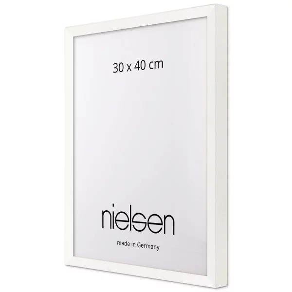 Cornice in legno Loft 15 21x29,7 cm (A4) | bianco | Specchio (2 mm)