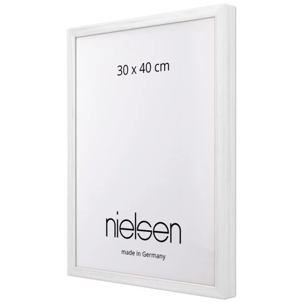 Cadre en bois coupe sur mesure, Loft 15 blanc neige | verre standard (2 mm)