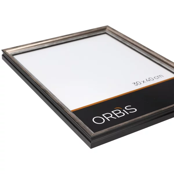 Bilderrahmen Neas aus Holz nach Mass Silber | Normalglas (2 mm)