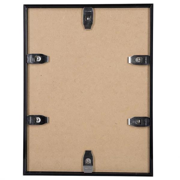 Alu Bilderrahmen Profil R 80x100 cm | schwarz glänzend | Normalglas (3 mm)