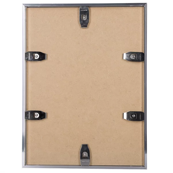 Cadre en aluminium Profil R - sur mesure argent | verre en acrylique antiflet (3 mm)