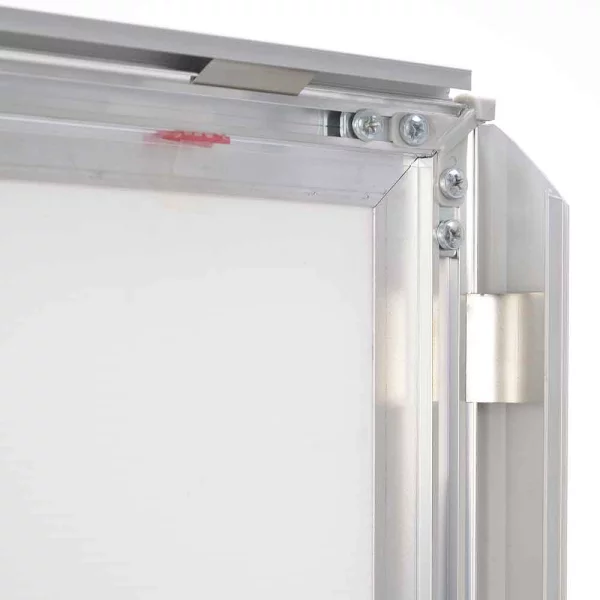 Kundenstopper WindPro LITE 50x70 cm | silber | Kunstglas mattiert (1 mm)