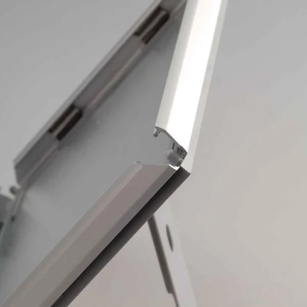 Opti Frame 25mm Gehrung 21x29,7 cm (A4) | silber | Kunstglas mattiert (1 mm)