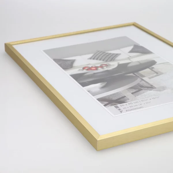 Cadre en aluminium Chair 21x29,7 cm (A4) | or | verre standard (2 mm)