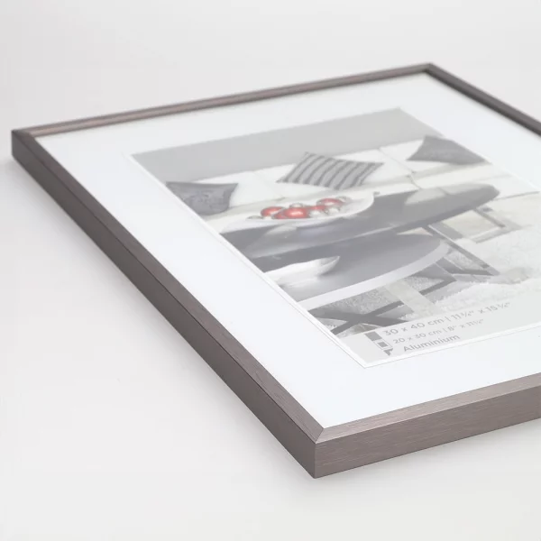 Cadre en aluminium Chair 20x30 cm | acier | verre standard (2 mm)