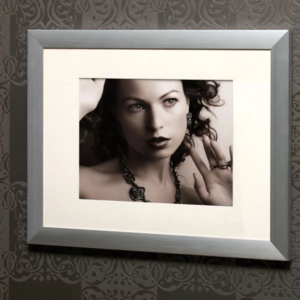 Alurahmen Aluline mit Passepartout 