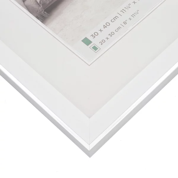 Cadre en plastique Bohemian avec passe-partout 10x15 cm | crème | verre standard (2 mm)