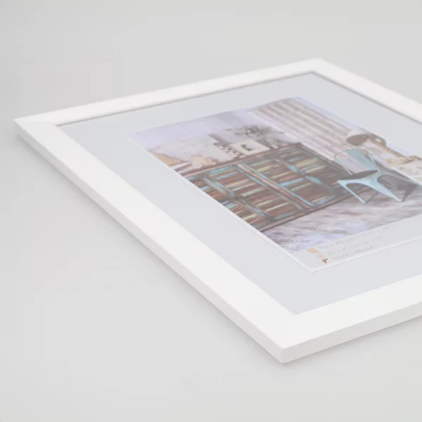 Cadre en bois Grado 10x15 cm | blanc | verre standard (2 mm)
