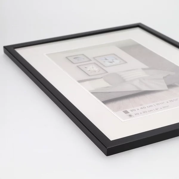 Cadre en plastique Construction 30x40 cm | noir | verre standard (2 mm)