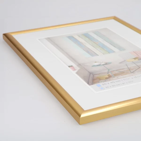 Cadre en plastique Trendstyle 10x15 cm | or | verre standard (2 mm)