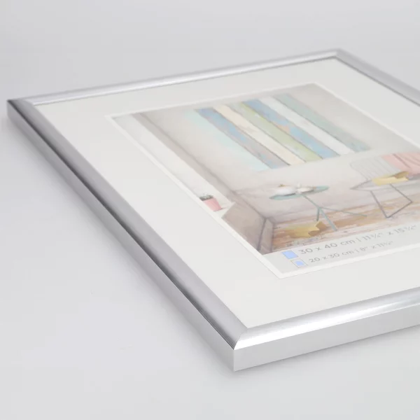 Cadre en plastique Trendstyle 10x15 cm | argent | verre standard (2 mm)
