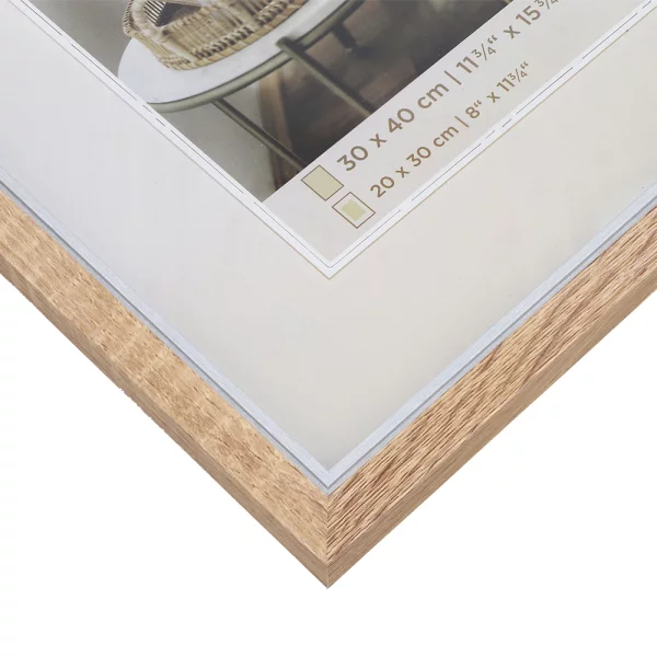 Holz-Bilderrahmen Hygge (MDF) 21x29,7 cm (A4) | Eiche | Normalglas (2 mm)